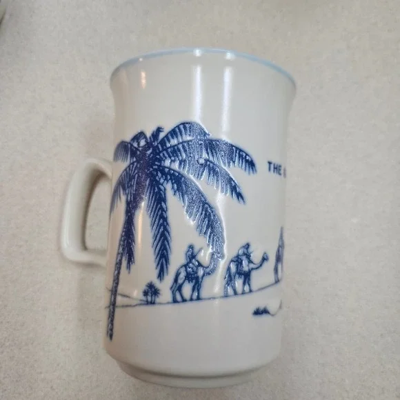 Vintage Ashdale Saudi Arabia Mug Set 5 Piece Ceramic White 1980s MADE IN England - Picture 7 of 16